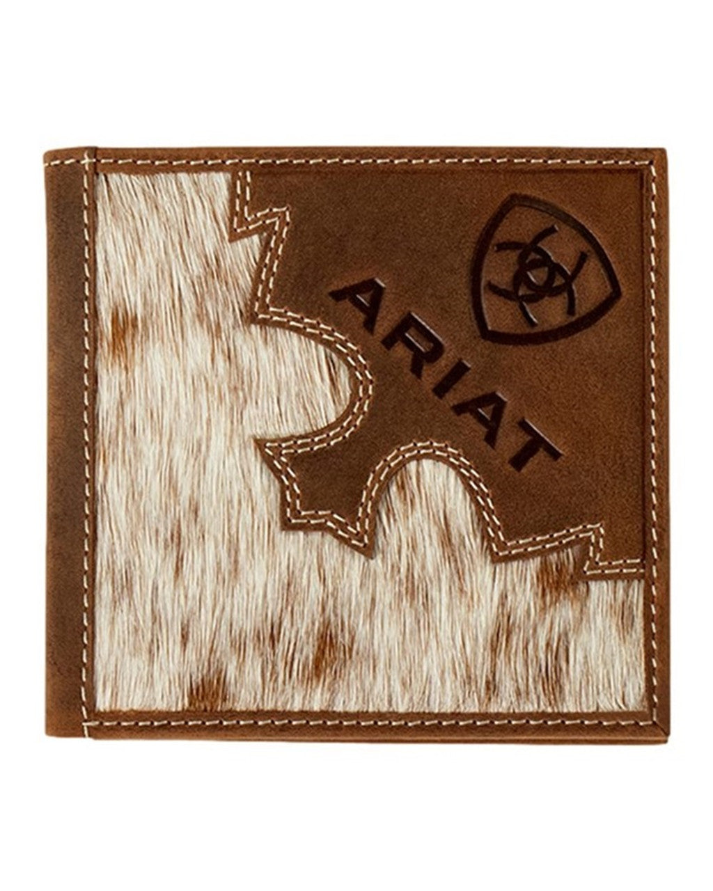 ARIAT BIFOLD BRINDLE HALF HAIR BROWN - ACCESSORIES WALLET - A3562502