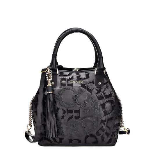 CUADRA LD BLACK STINGRAY LASER & EMBROIDERY PURSE