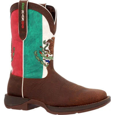 Rebel by Durango Mexico Flag Western Boot