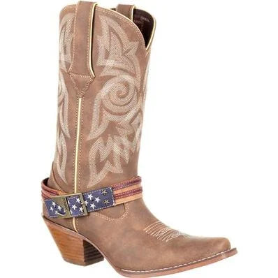 Crush by Durango Women's Flag Accessory Western Boot