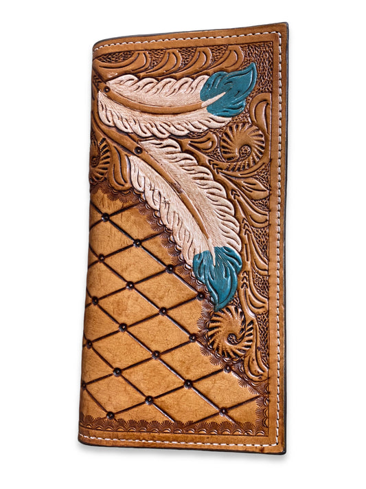 MEN Ranger Belt Company Feather Buttoning Rodeo Wallet