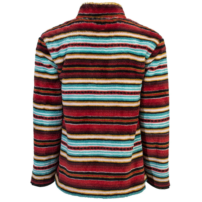 Youth " Girls Fleece Pullover" Red/Serape