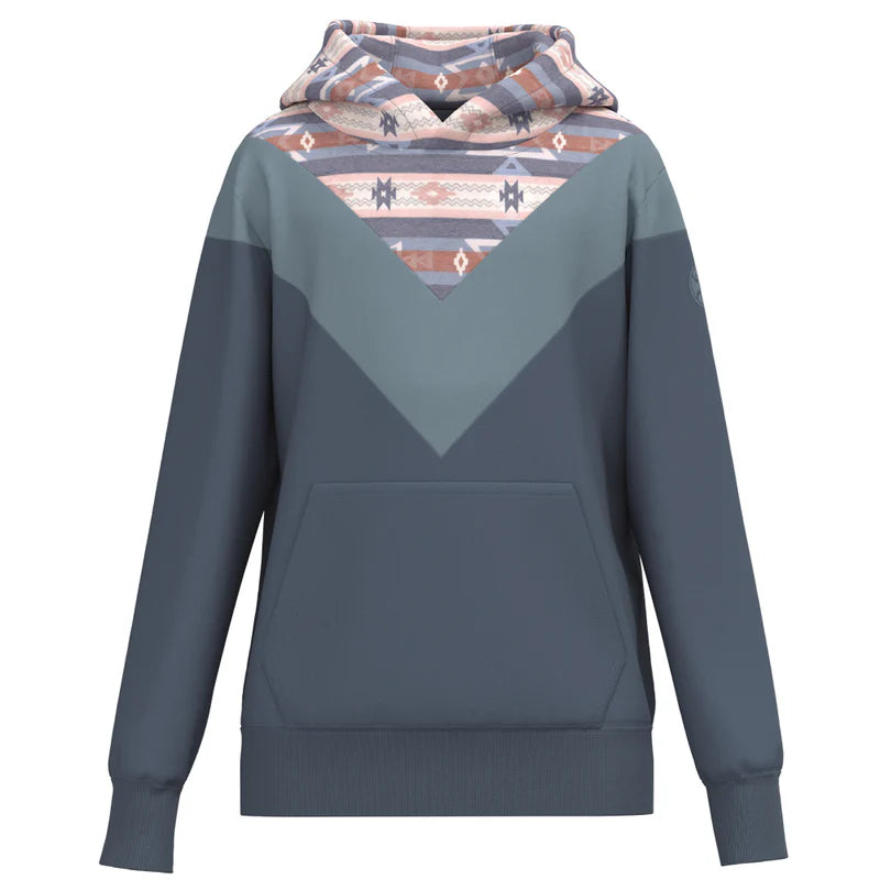 HOOY Youth "Berkley" Aztec/ Blue Hoody