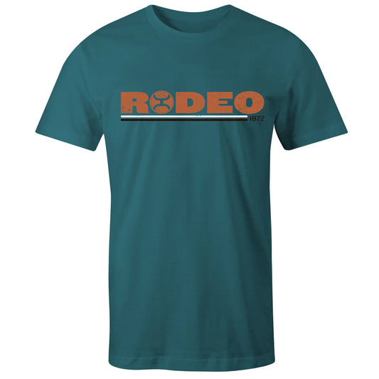 Hooey  Youth "Rodeo" Teal Heather w/ Orange T-shirt