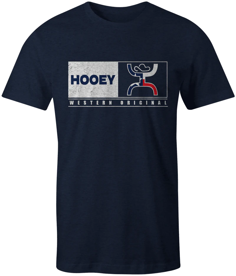 Hooey  "Match" Navy w/Red/White/Blue Logo T-shirt SKU: HT1553NV-S