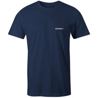 HOOEY MENS "ZENITH" NAVY W/MULTI COLOR PATTERN T-SHIRT