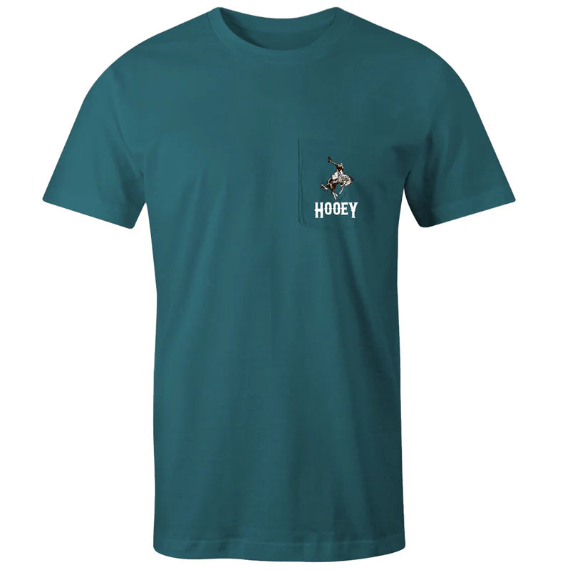 Hooey  "Cheyenne" Teal Pocket T-shirt