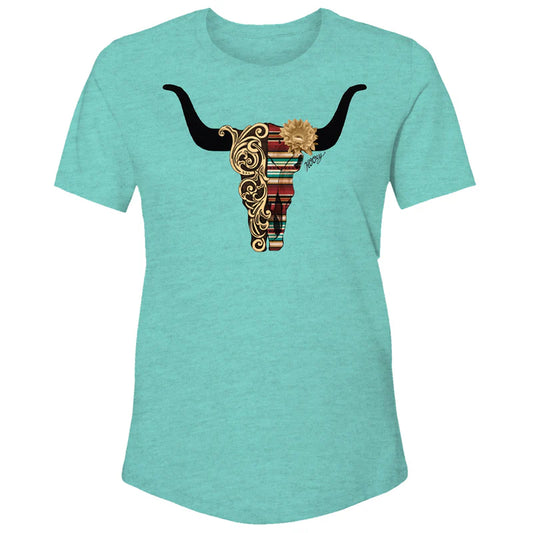 Hooey  "Yuma" Turquoise Heather T-shirt