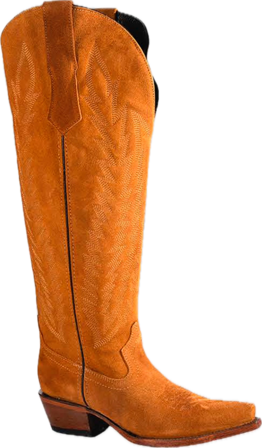 Bronzer | Women’s Camel Suede Knee-High Boots