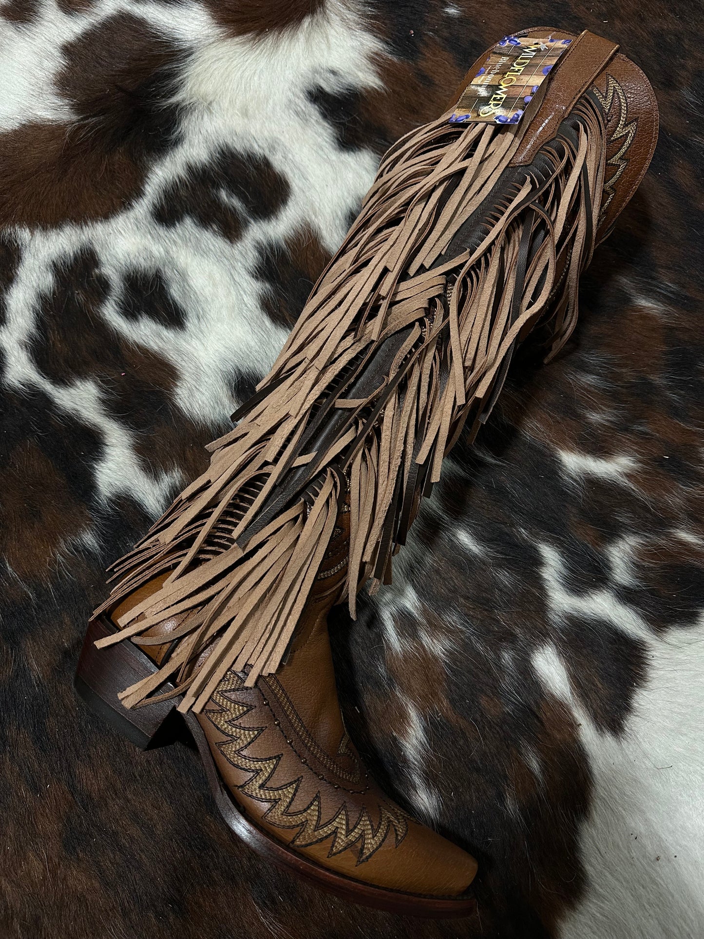 WILDFLOWERS LATIFA OKLA ORIX HIGH KNEE BOOT'S & FRINGE