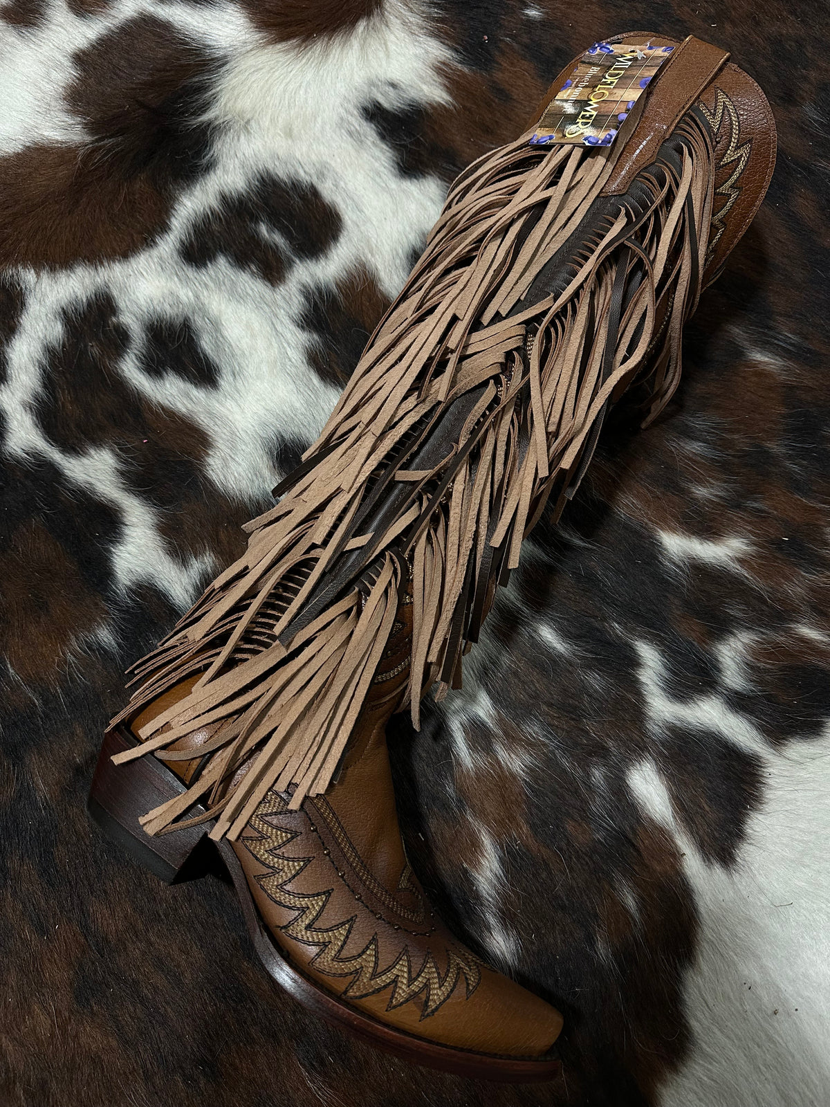 WILDFLOWERS LATIFA OKLA ORIX HIGH KNEE BOOT'S & FRINGE