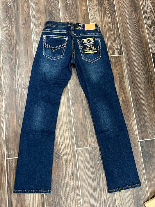 WESTERN BLUE | W3 SLIM FIT MENS JEANS