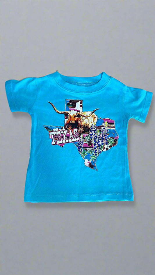 TEXAS TEAL TODDLER SHIRT