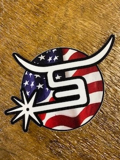 Spin-Em| USA Flag Sticker