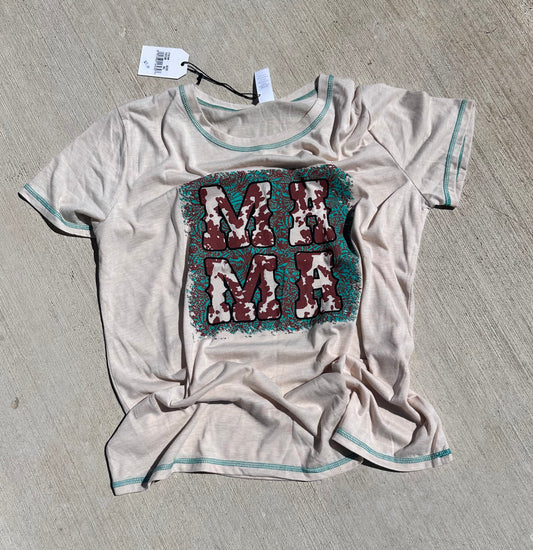 DAISY RAE | MAMA BEIGE SHIRT