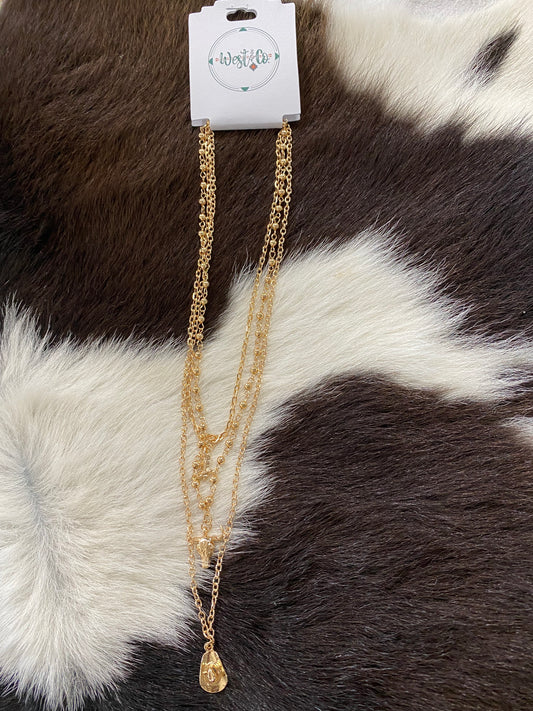 WEST & CO MULTI LAYER NECKLACE