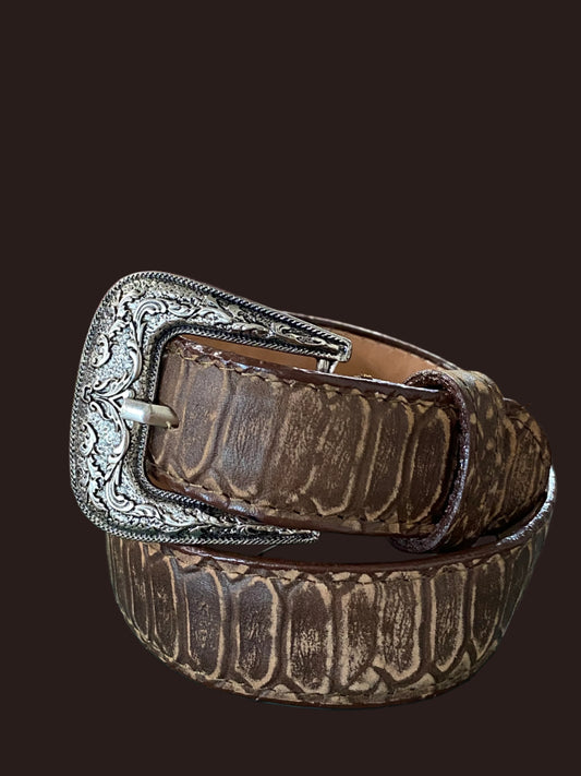HOMETOWN PYTHON KIDS BELT BROWN
