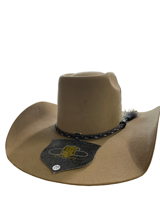 Hometown Tassel Brown 100X Felt Hat