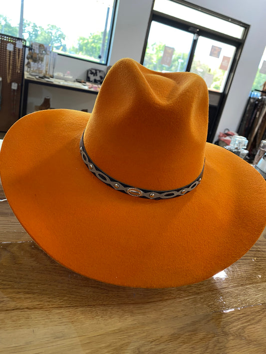 HOMETOWN HATS | ORANGE FELT HAT 100X