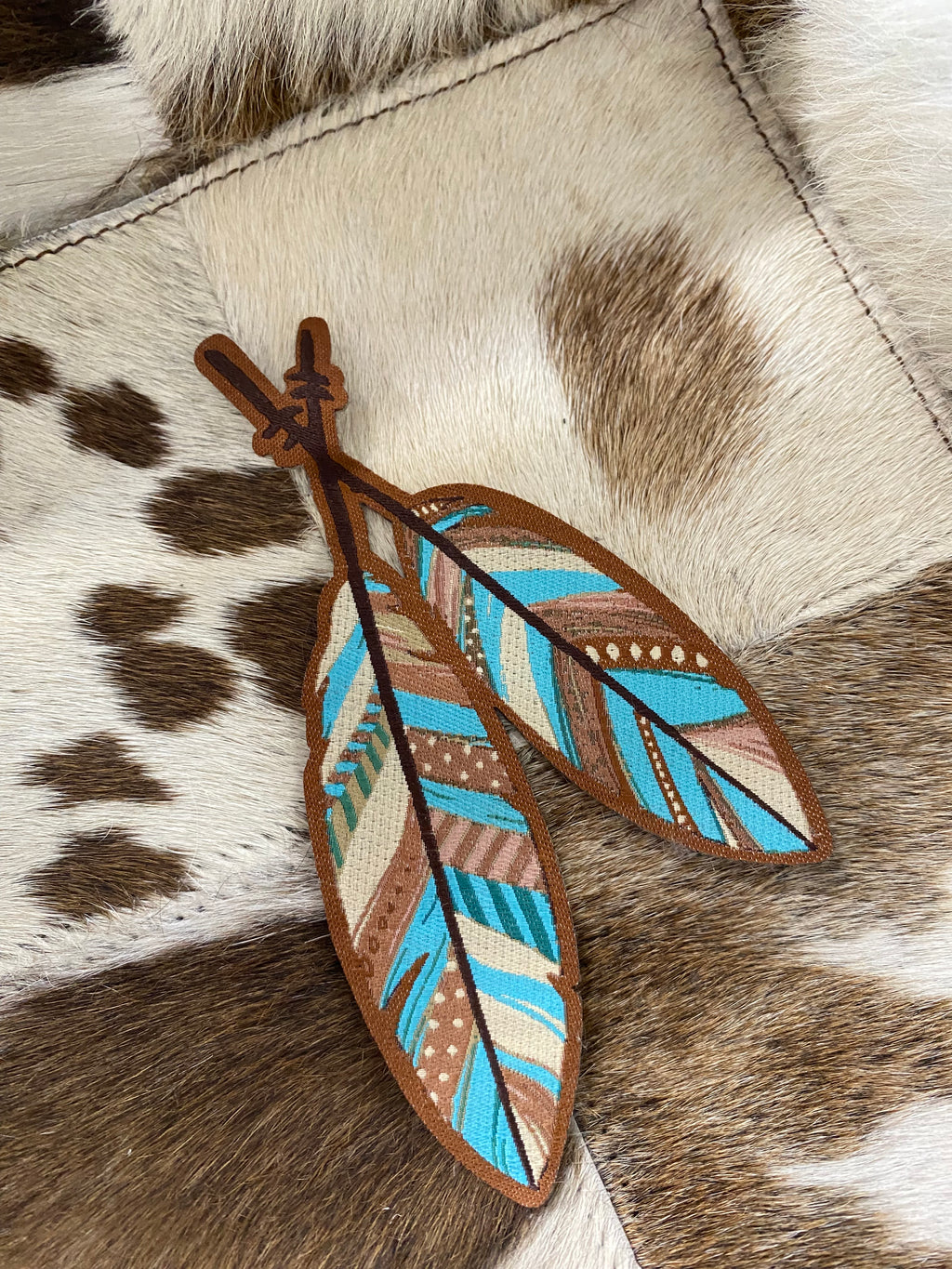 Lost Calf Patch Tribe Feathers Patch