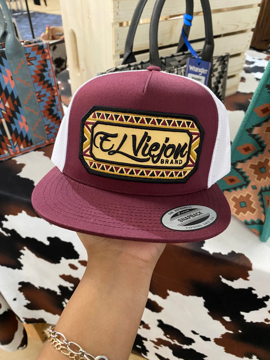 EL VIEJON BRAND CAP BURGUNDY