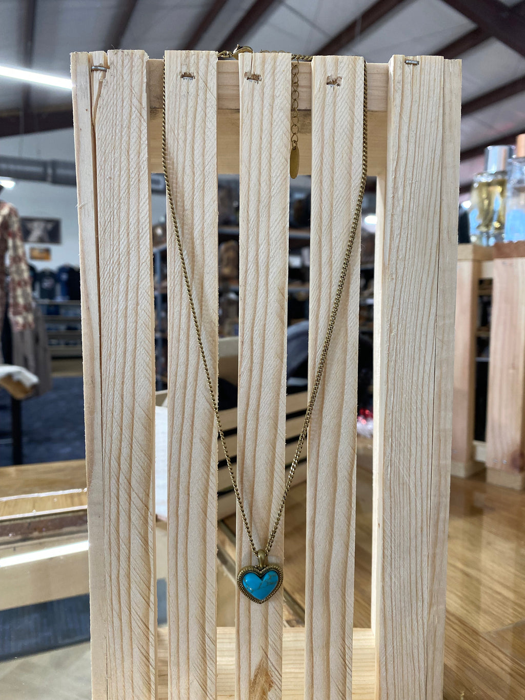 Wrangler Turquoise Heart Necklace