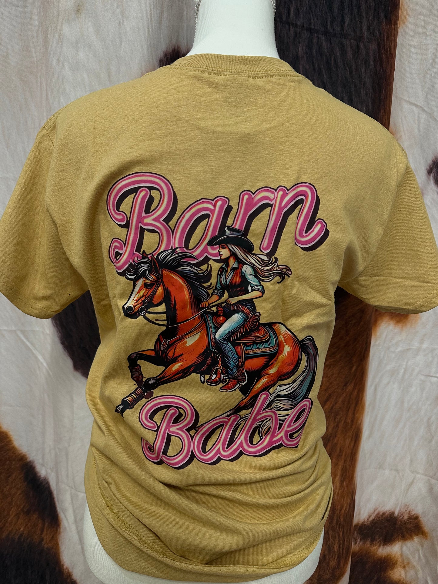 GILDAN| MUSTAR YELLOW CUSTOM T-SHIRT BARN BABE