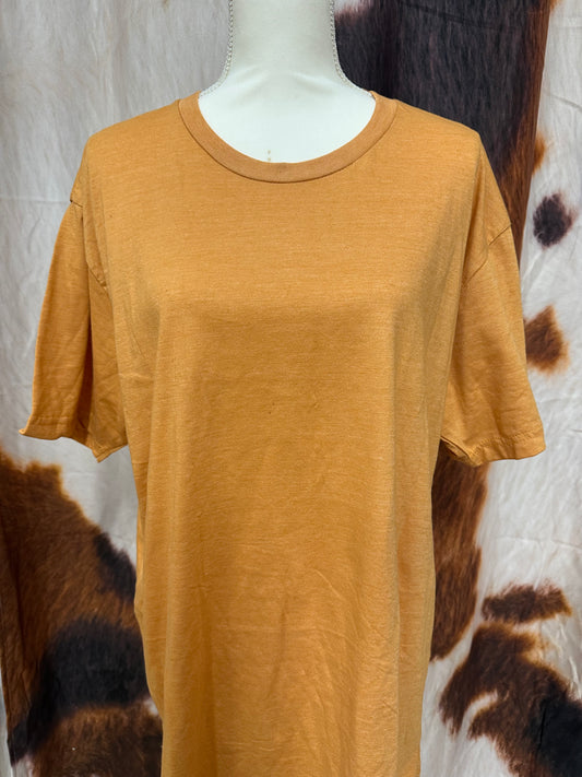 LUCKY AND BLESSED LIFE| ORANGE CUSTOM T-SHIRT COWBOY IN TRAINING