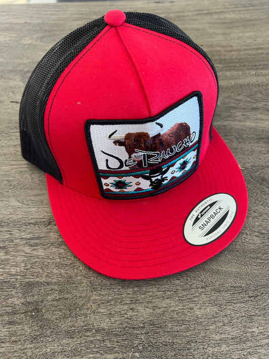 DE RANCHO BULL RED CAP