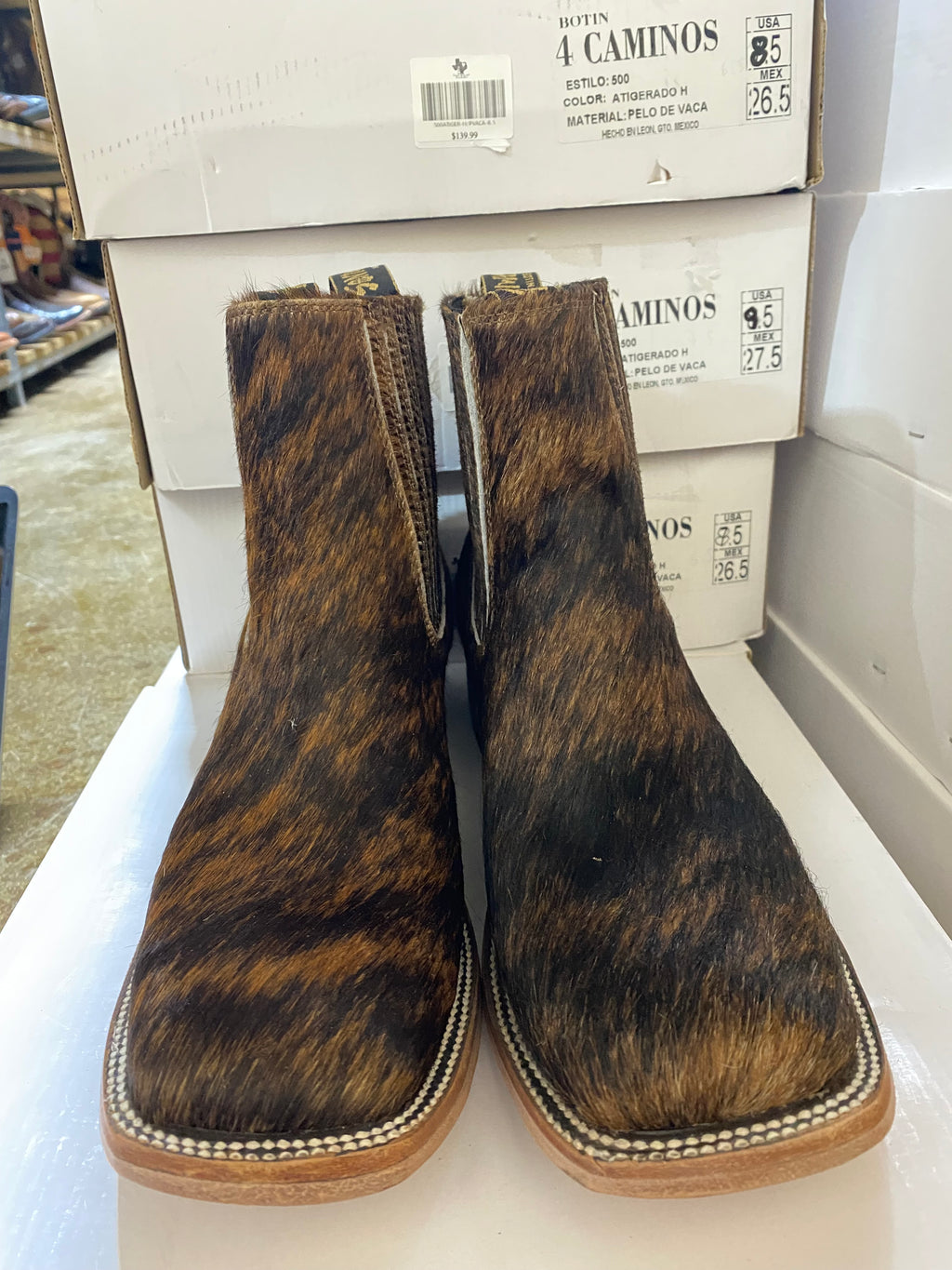 500 ATIGERADO H PELO D VACA MEN BOTIN