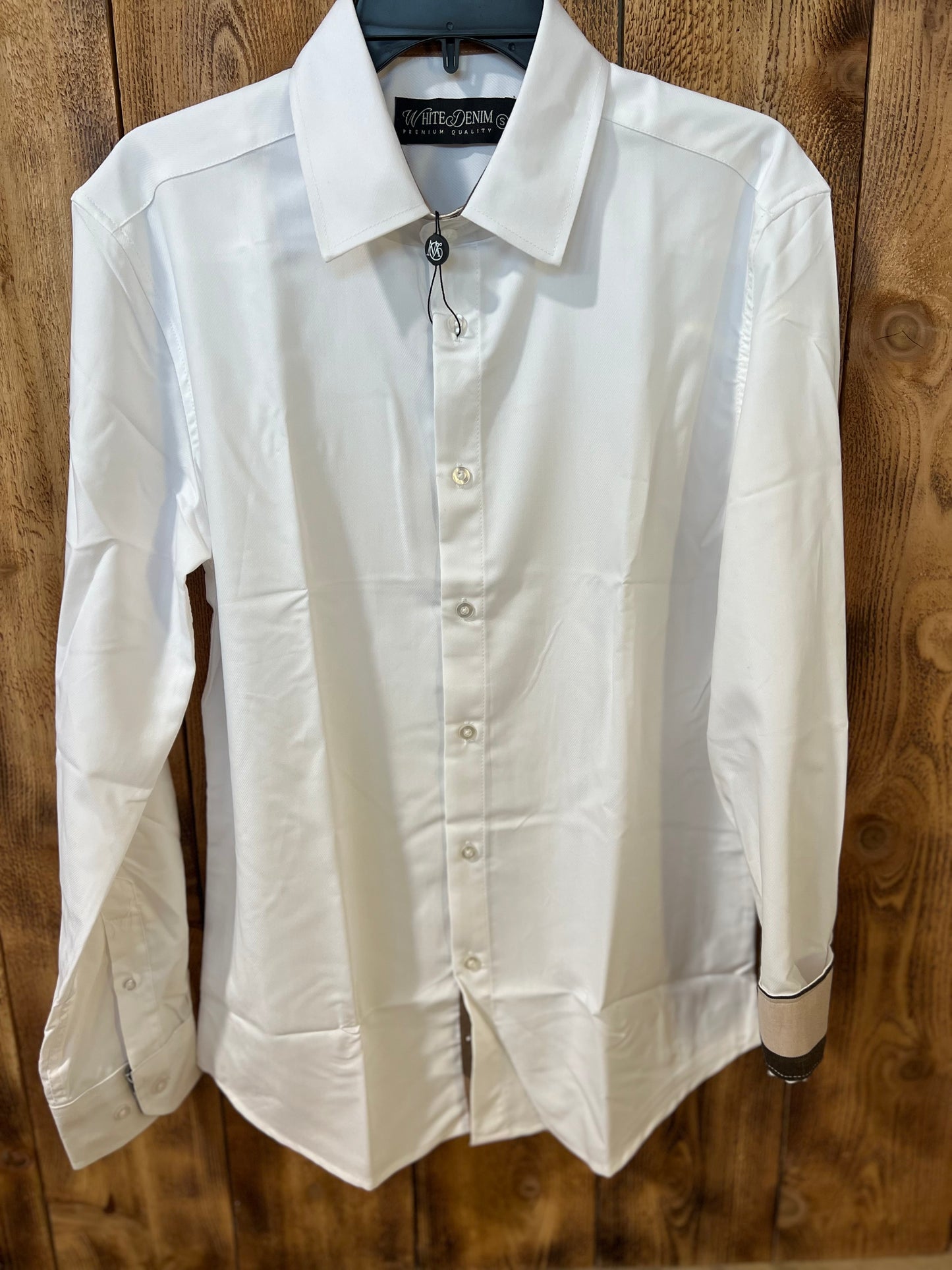 WHITE DENIM PREMIUM QUALITY | WHITE DRESS SHIRT