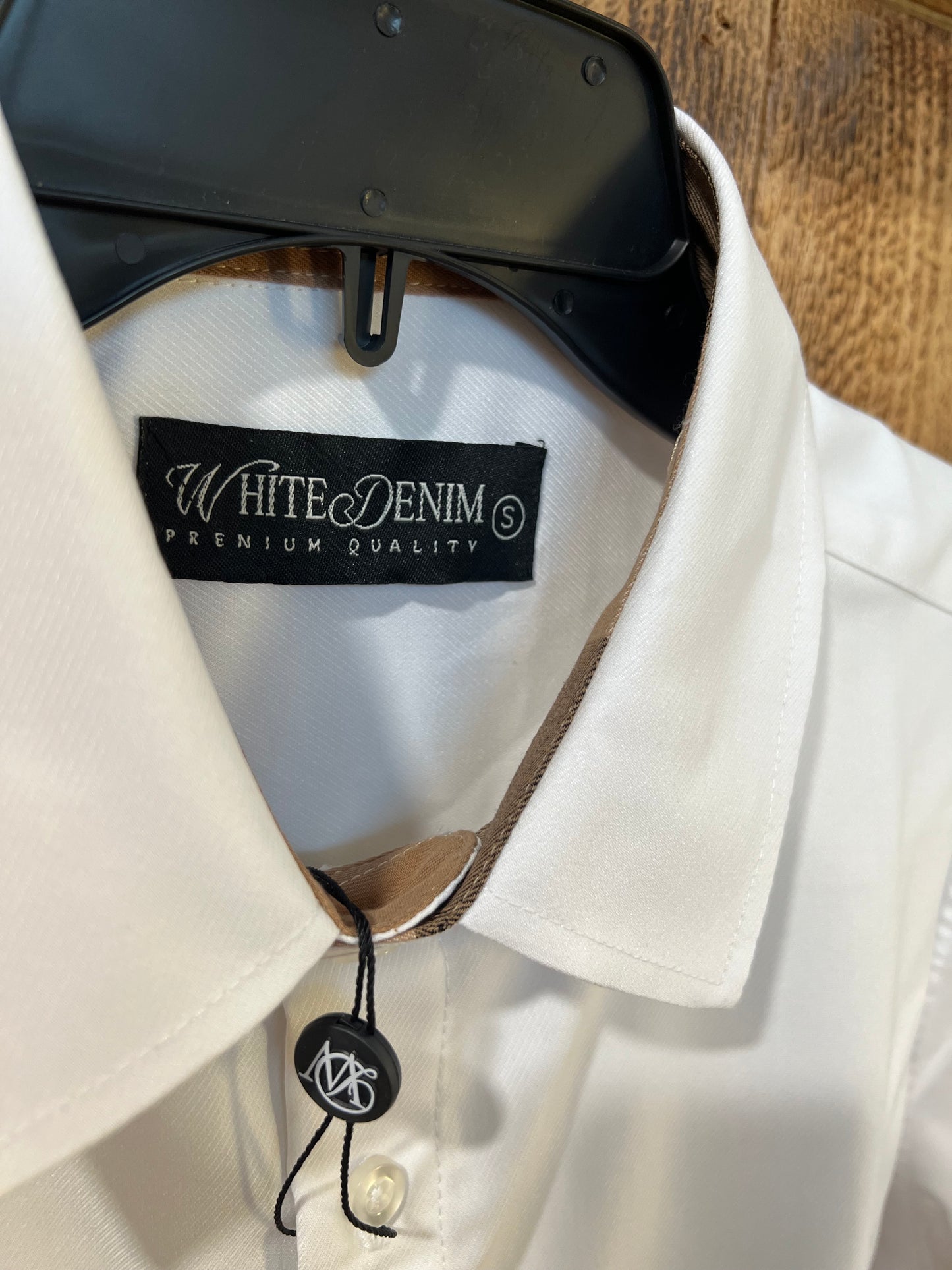 WHITE DENIM PREMIUM QUALITY | WHITE DRESS SHIRT