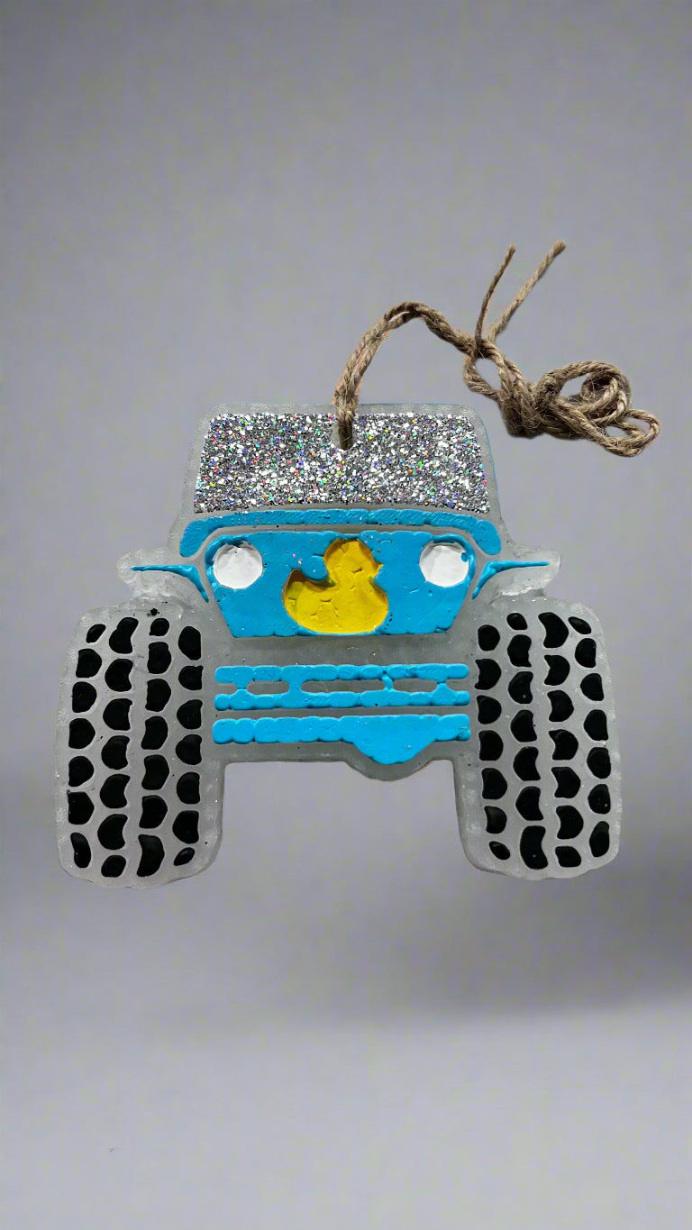 Teal jeep freshener