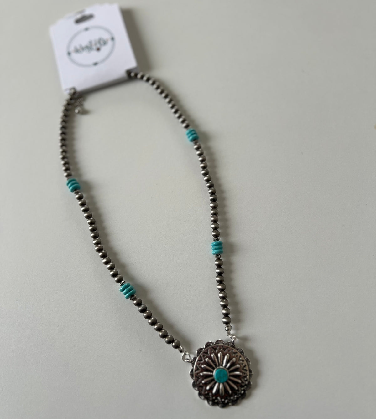 WEST & CO JEWELRY|TURQUOISE CONCHO NECKLACE