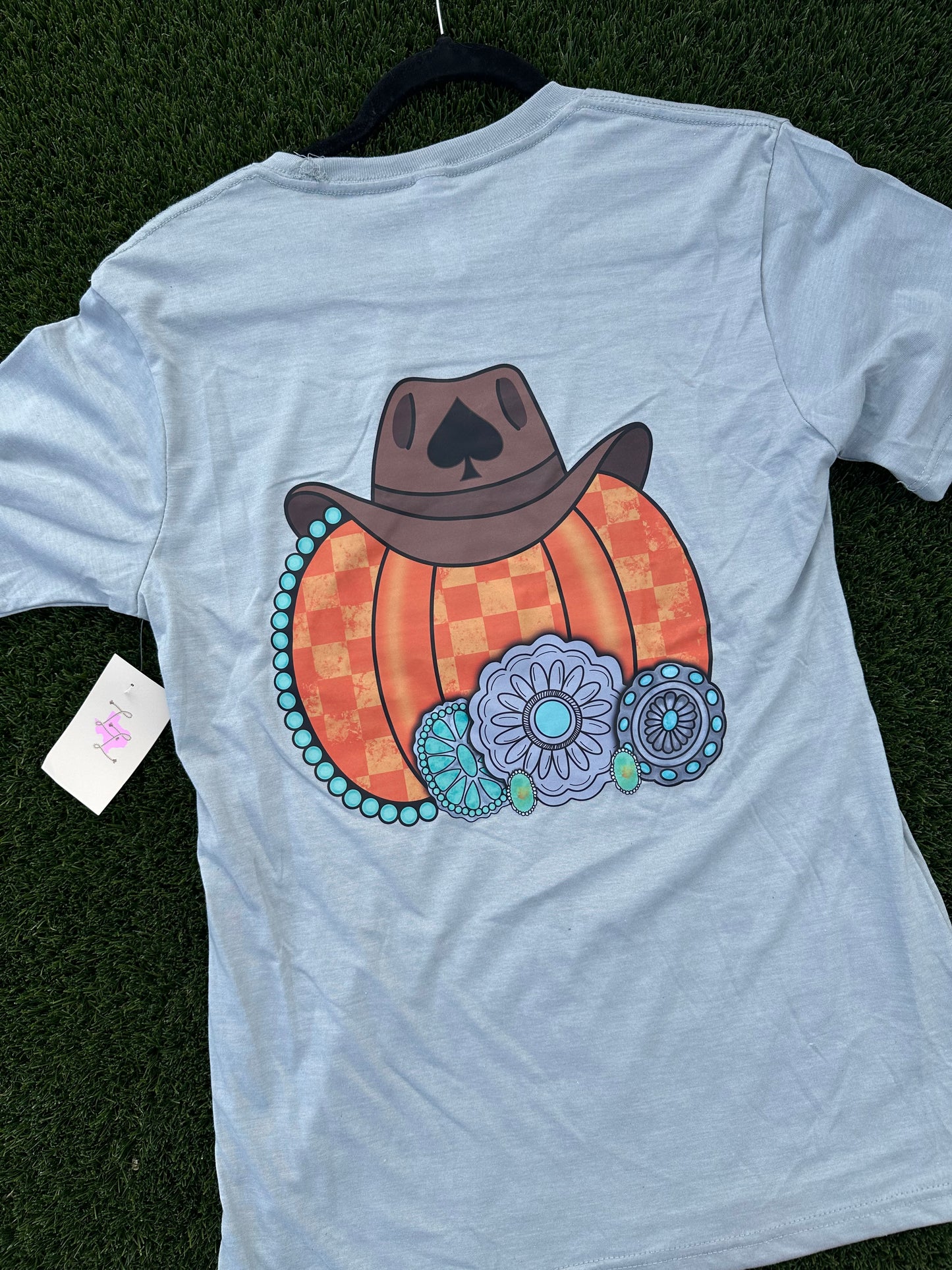 LUCKY & BLESSED LIFE | COWBOY PUMKIN T-SHIRT