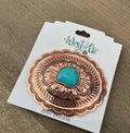 WEST & CO JEWELRY| ROSEGOLD BUCKLE WITH TURQUOISE