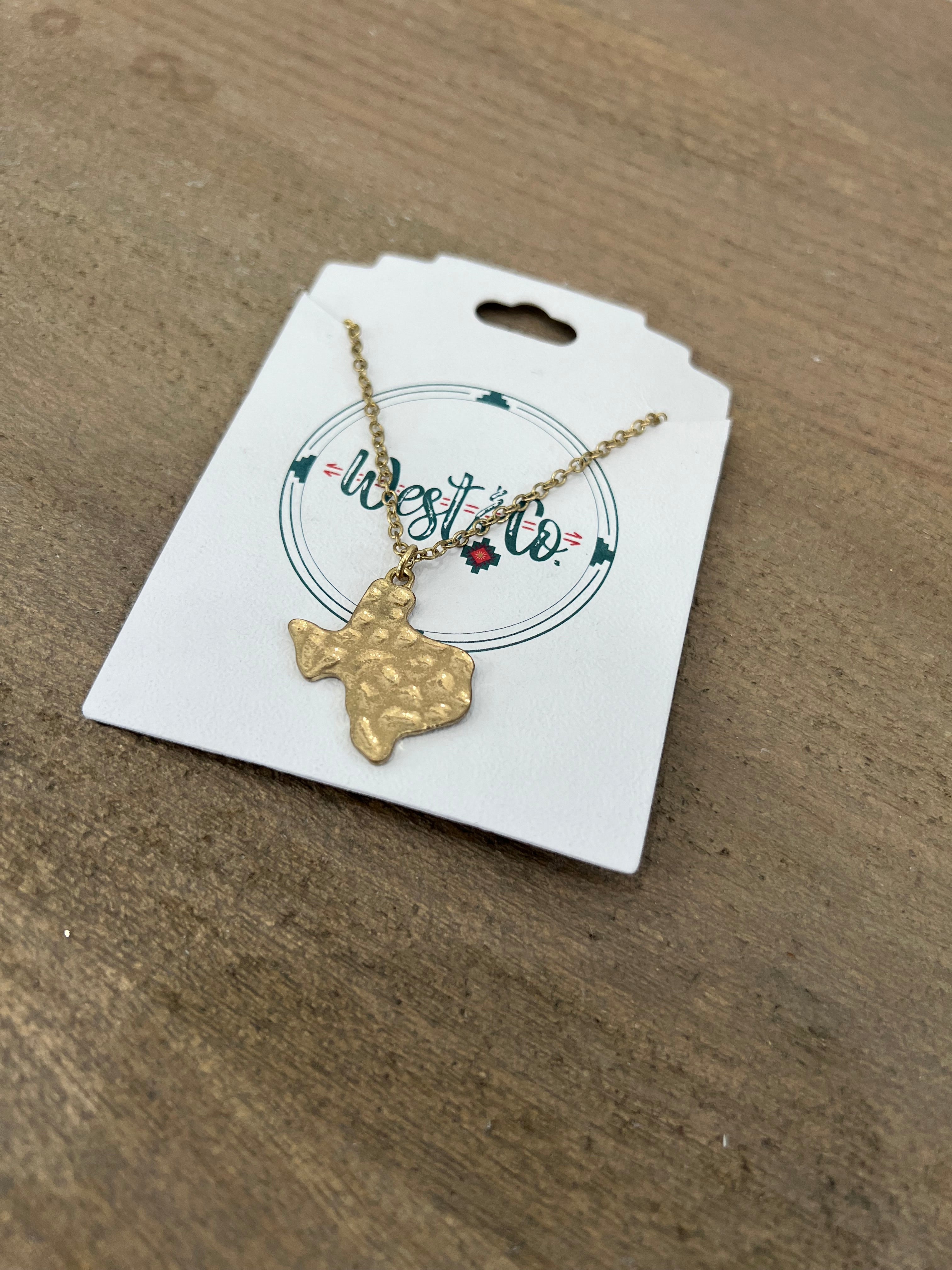 WEST & CO JEWELRY | GOLD TEXAS NECKLACE