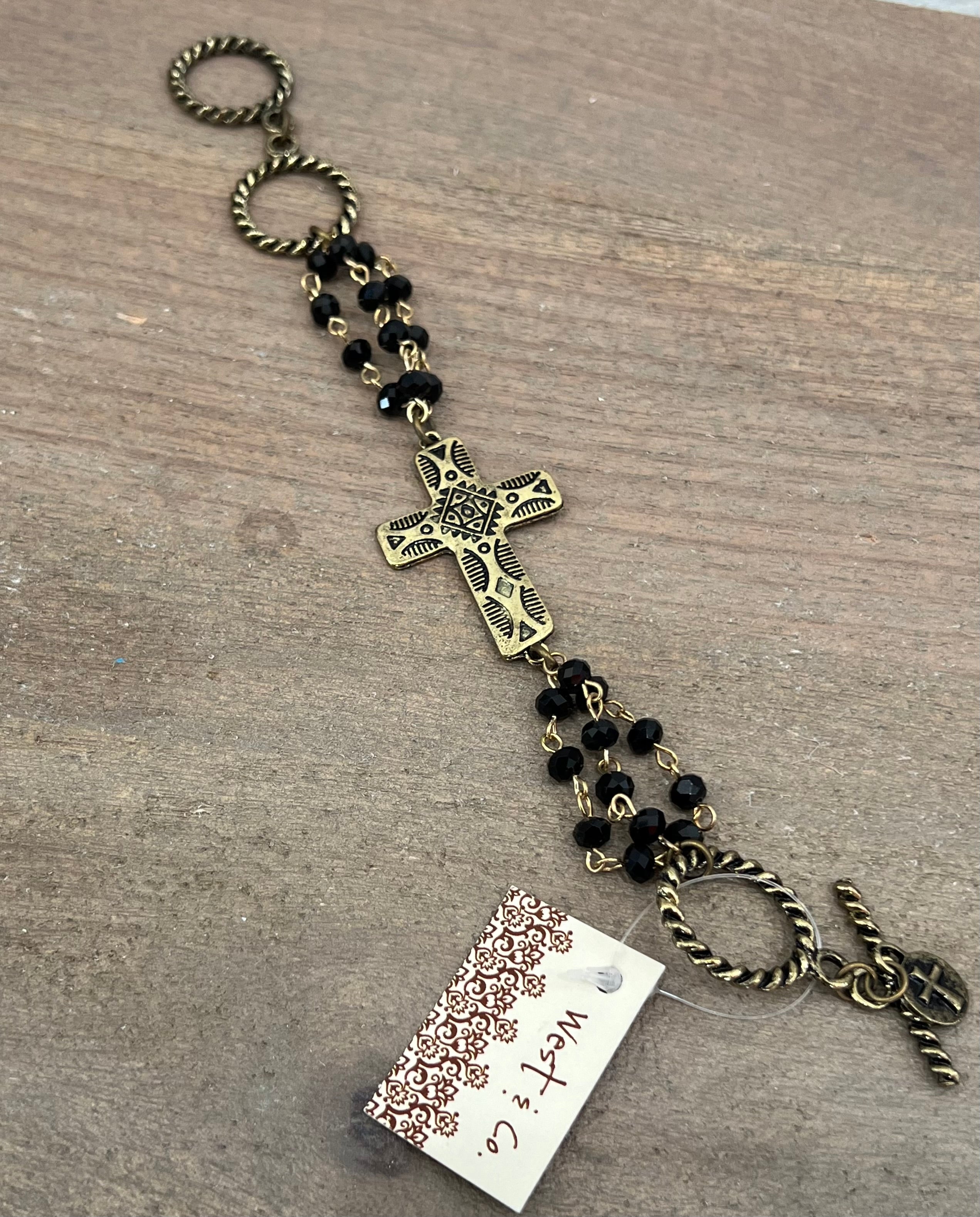 WEST & CO JEWELRY|BRONZE CROSS BRACELET