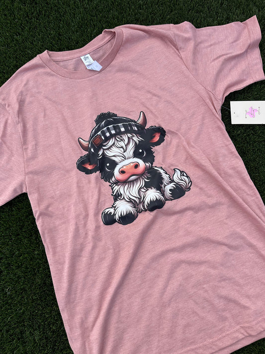 LUCKY & BLESSED LIFE | CUTE COW T-SHIRT