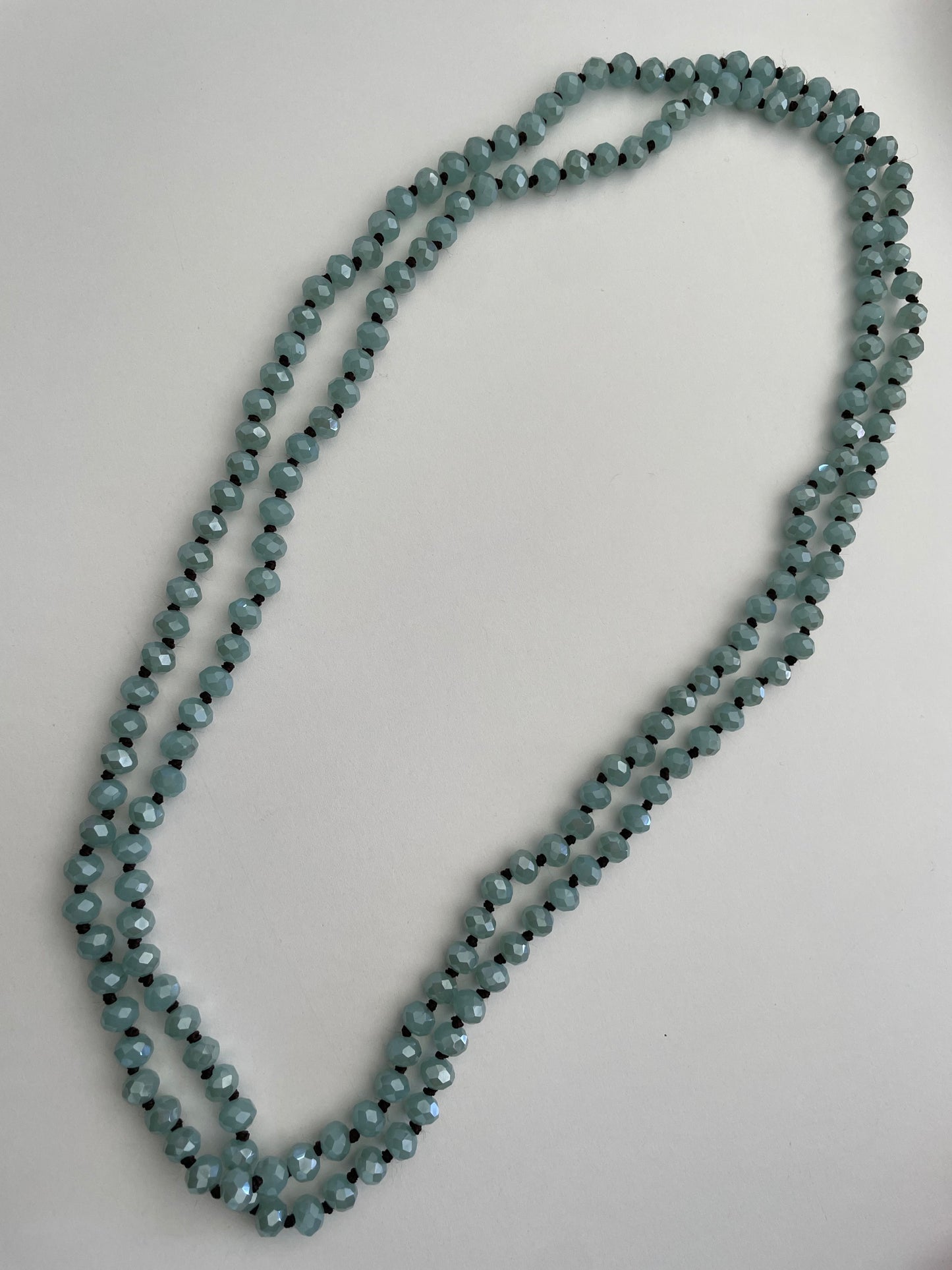 LIGHT BLUE BEAD NECKLACE