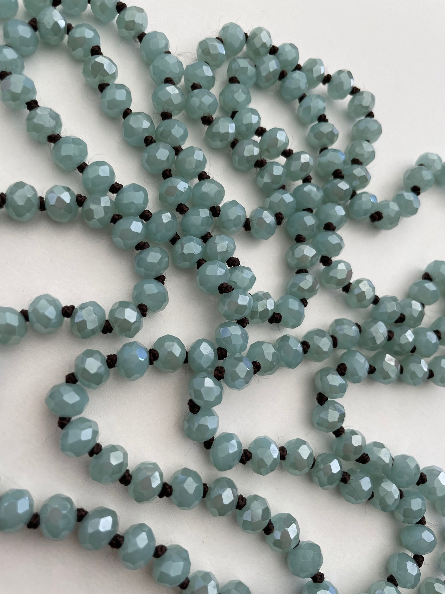 LIGHT BLUE BEAD NECKLACE