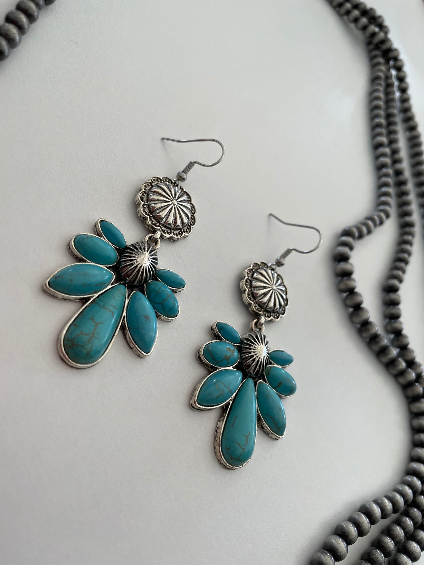 TEAL CONCHO NECKLACE