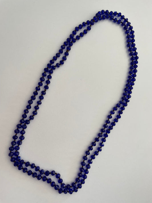 ROYAL BLUE BEAD NECKLACE