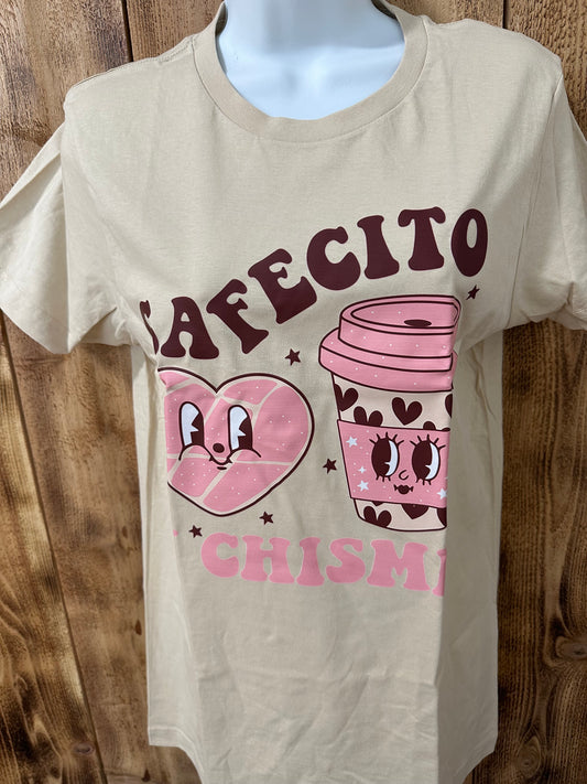 CAFECITO Y CHISME T-SHIRT