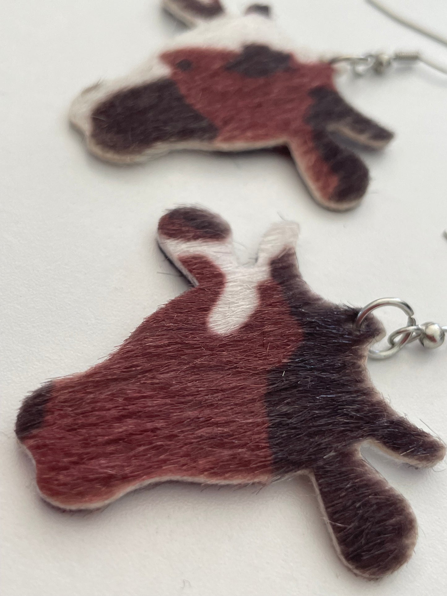 COWHIDE EARRINGS