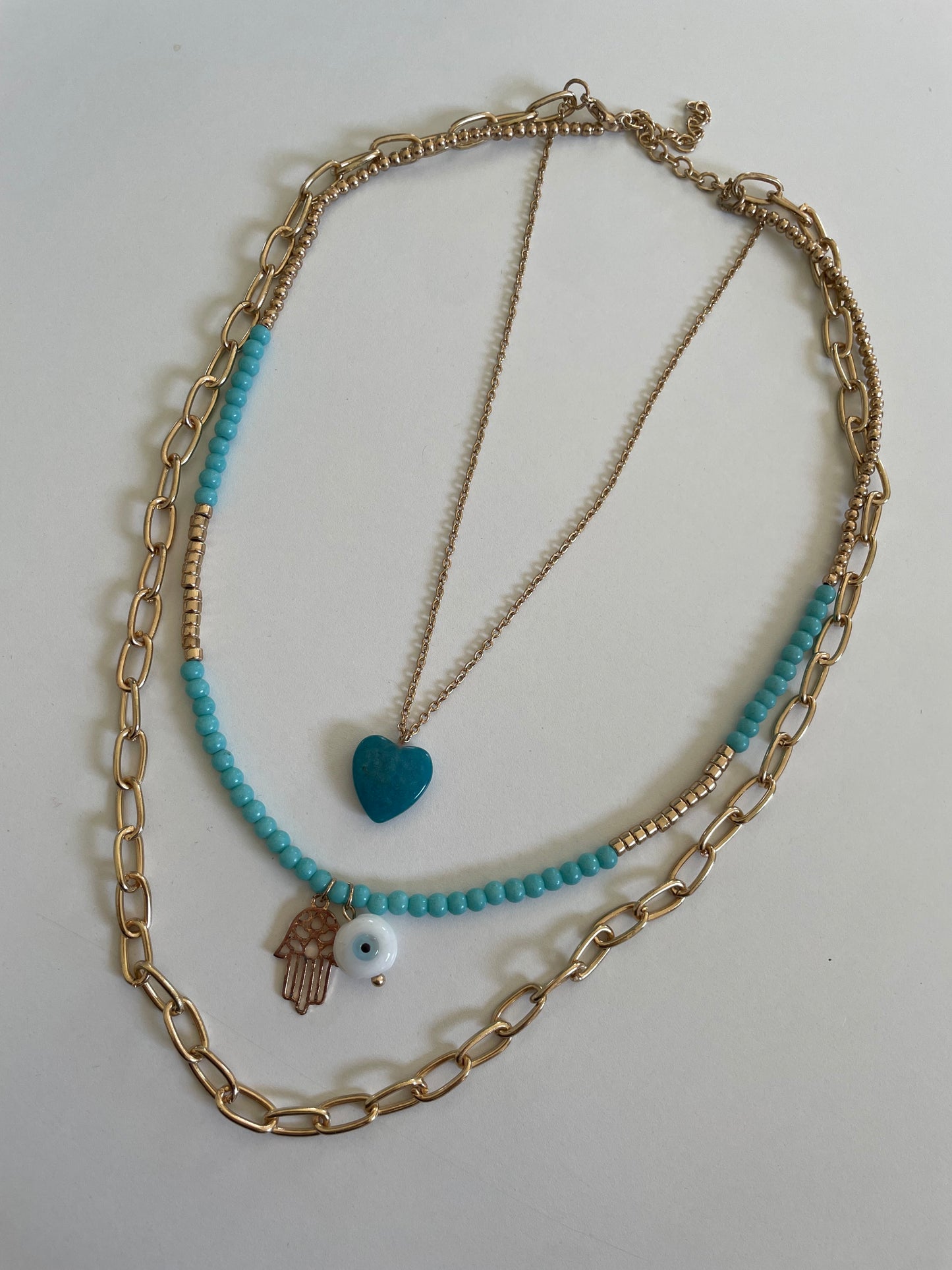 BLUE HEART NECKLACE