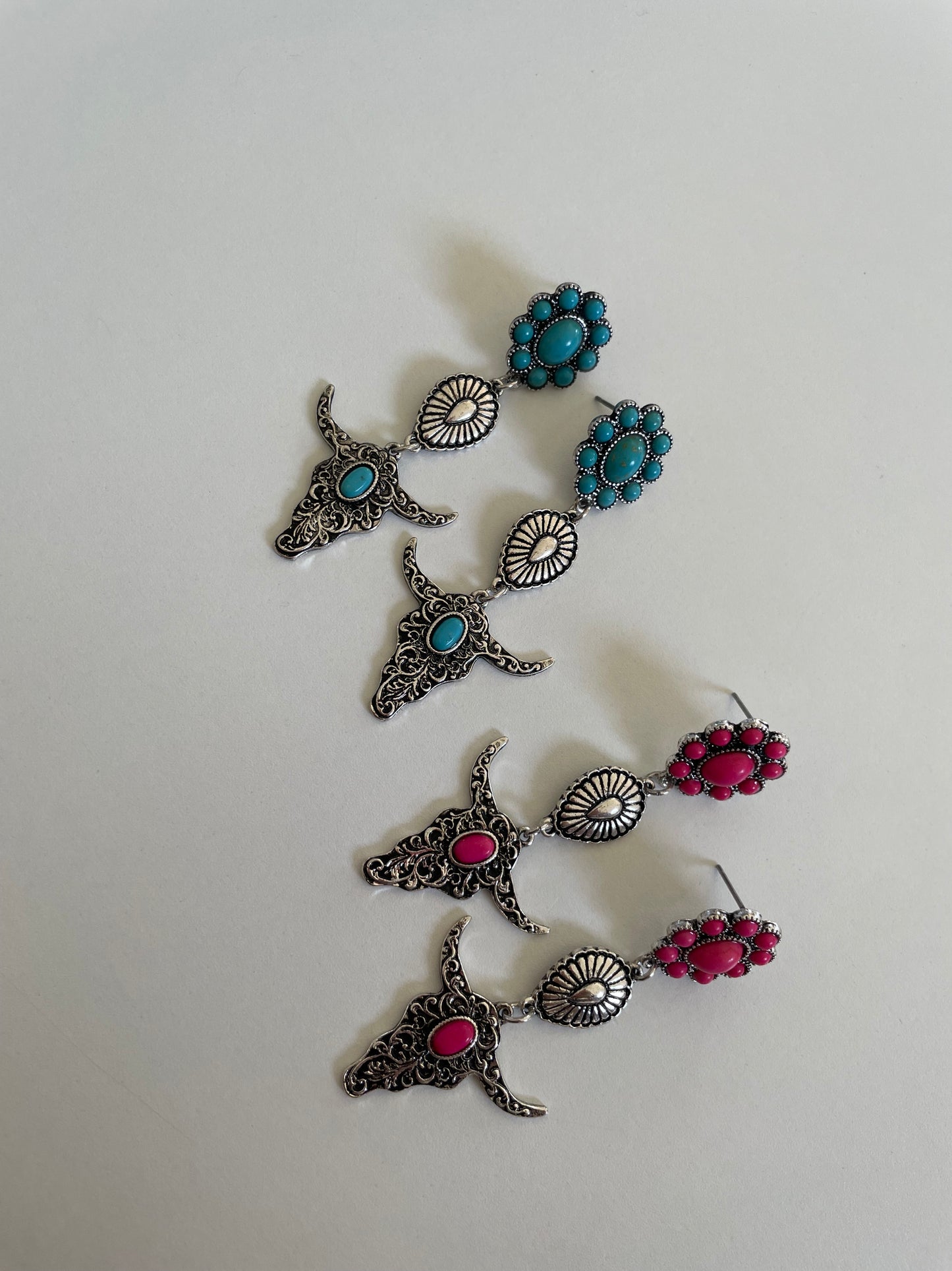 BULL CONCHO EARRINGS