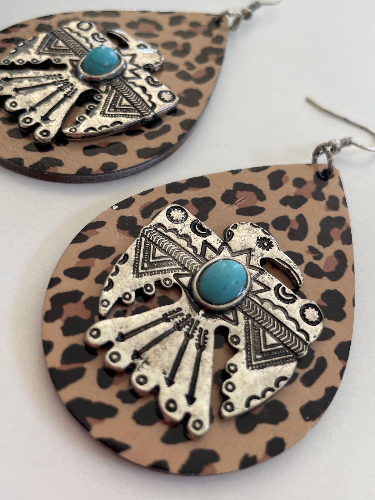 EAGLE LEOPARD EARRINGS