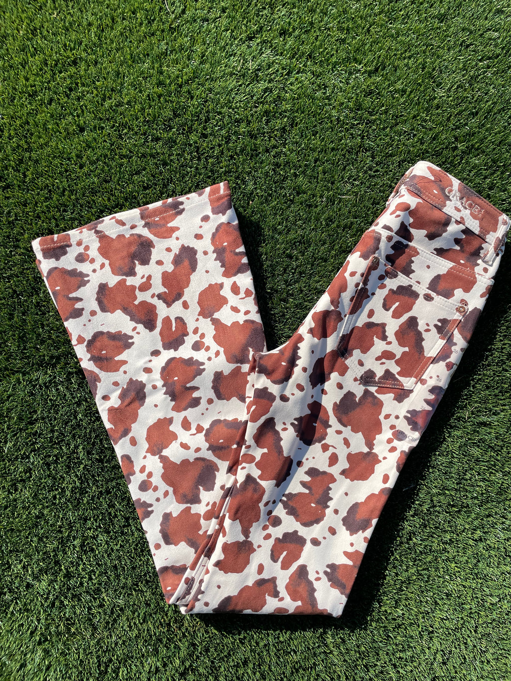 GRACE IN LA COWPRINT HIGH WASTED