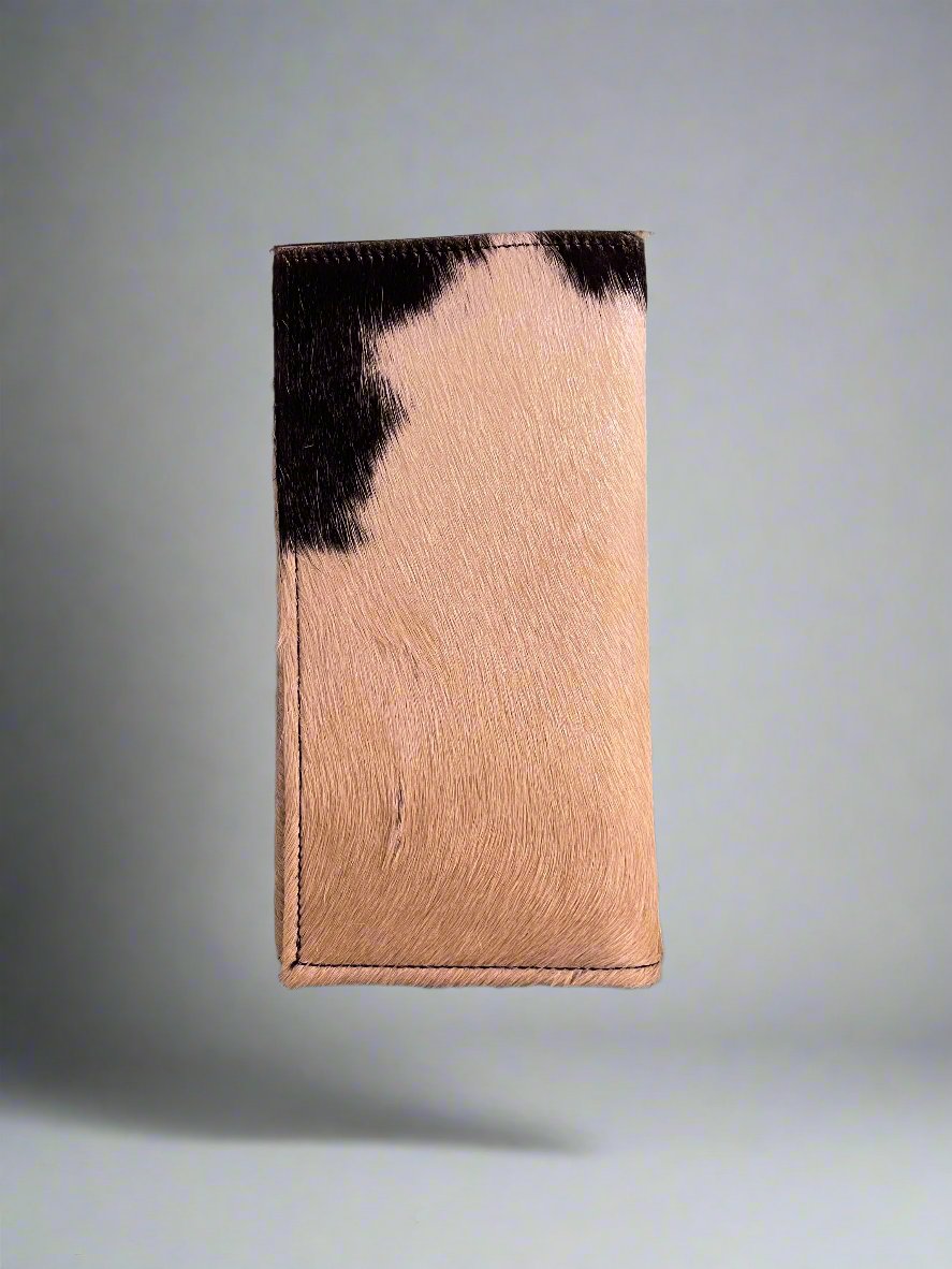 MESSICANO WHITE COWHIDE LONG WALLET